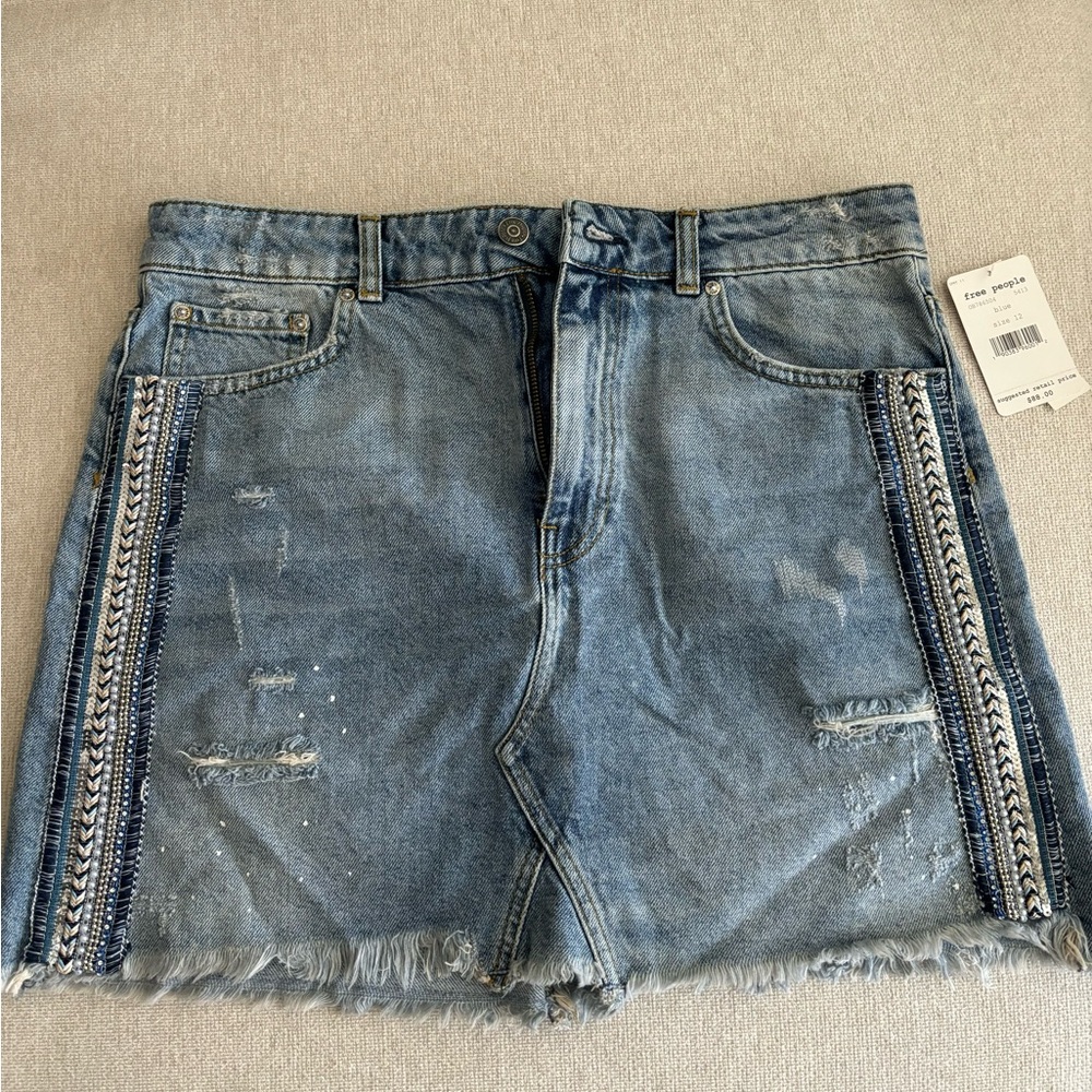 Free People Denim Skirt NWT